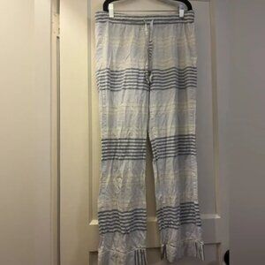 Victoria Secret Striped Blue and White Pants